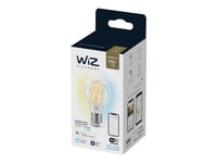 Wiz Whites - Led-Glödlampa Med Filament - Form: A60 - Klar Finish - E27 - 6.7 W (Motsvarande 60 W) - Klass A++ - Varmvitt Till Dagsljus - 2700-6500 K