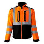 OREGON - Veste Haute Visibilité pour Homme & Femme, Veste de Sécurité EPI avec Protection de Classe 3, Veste de Travail Réfléchissante, Tissu Elastique Léger & Respirant, Coloris Orange - Taille S