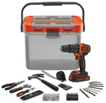 Black + Decker 63 Piece DIY and Drill Home Starter Kit