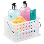 InterDesign Panier de rangement pour salle de bain, produits de santé et de beauté – Petit, givré