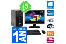 Fujitsu Ensemble PC avec écran Pc tour fujitsu p400 ecran 22" intel i5-3470 ram 16go disque 1to windows 10 wifi