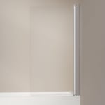 INR Iconic Nordic Rooms Badekarvegg Basic PRO Isabel B80xh140cm Krom / 80cm Klart Glass