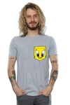 Tweety Pie Face Faux Pocket T-Shirt