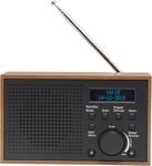 Radio Numerique Portable Dab+ Et Fm. Dab-46. Reveil. Il Fonctionne A La Fois Avec Des Piles Ou Une Alimentation Electrique. Sortie Audio 2W Rms. Finition Bois 1954044 Gris