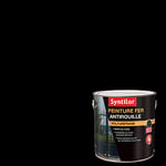 SYNTILOR - Peinture Fer Antirouille Noir Mat RAL 9005 1,5L