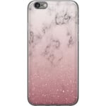 Apple iPhone 6s Transparent Mobilskal Glitter och marmor