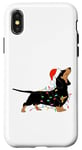 Coque pour iPhone X/XS Ho Ho Ho Teckel