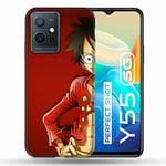 Coque pour Vivo Y55 5G Manga One Piece Luffy