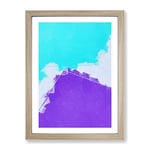 Live For The Lost In Abstract Modern Framed Wall Art Print, Ready to Hang Picture for Living Room Bedroom Home Office Décor, Oak A2 (64 x 46 cm)