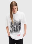 AllSaints Bracken Organic Cotton Oversized Fit Short Sleeve Graphic T-Shirt