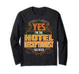 Retro Profession I'm The Hotel Receptionist Long Sleeve T-Shirt