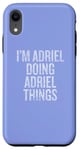 Coque pour iPhone XR Je suis Adriel qui fait Adriel Things Funny Vintage