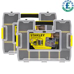 Stanley 1-97-483 Stackable Sortmaster Junior Organiser Seal Tight Pack of 2