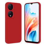 Tveinan Phone Case for Honor 90 Smart 5G / Honor X7b Case, Ultra Slim Thin Soft Silicone Cover, Flexible TPU Shell Shockproof Case for Honor 90 Smart/Honor X7b, Red