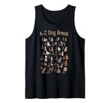 ABC Dog Breeds Identification A-Z Types of Dogs Canine Tank Top