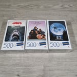 SEALED BREAKFAST CLUB JAWS & E.T Movie VHS Blockbuster Jigsaw Puzzle 500 Pieces