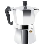 Stovetop Espresso Maker, Moka Pot Coffee Maker for Home Office Use 3/6/9/12 Cups Espresso Shot Maker for Italian Espresso (300ML 6cups)