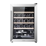 Cecotec Cave a vin Bolero GrandSommelier 2050 Inox Compressor. Cave à vin 20 Bouteilles avec compresseur de réfrigération et panneau de contrôle tactile pour un ajustement facile.