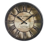 Mini horloge D.21 cm EXPRESS Noir / Marron