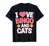 I Love Bingo And Cats T-Shirt