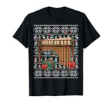 Xmas Sweater Style Ugly Musical Marimba Christmas T-Shirt