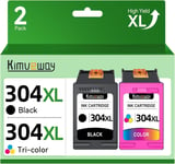 304 XL 304XL Deskjet 3760 Cartouches d'encre Remplacement pour Cartouche HP 304 Noir et Couleur pour Cartouche Encre HP 304 XL pour HP Deskjet 2620 2630 2635 2655 3700 3720 3755 Envy 5010 5030 5032