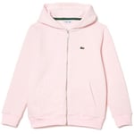 Sweat-shirt enfant Lacoste  SWEATSHIRT ZIPPÉ À CAPUCHE  AVEC POCHE KANGOUROU ROSE