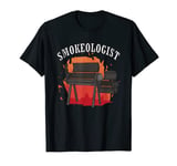 Pit Grill Pellet Smoke Meat Smokeologist Smoking Lover T-Shirt