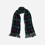 Plaid Twill Scarf - Navy