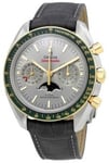 Omega 304.23.44.52.06.001 Speedmaster Moonwatch Harmaa/Nahka Ø44.25 mm