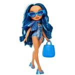 Rainbow High Swim & Style - Poupee mannequin ariculee 27 cm - Skyler (Bleue) ...