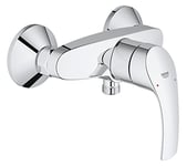GROHE Eurosmart Single-Lever Shower Mixer, Wall Mounted, Water-Saving Tap with Chrome Finish. 32172002