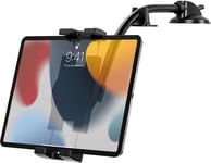 Support Tablette Voiture Tableau De Bord, Fixation Ipad Vehicule Avant Avec Ventouse[Col De Cygne Bras Long 21cm]Pour Pro Air Mini, Galaxy, Huawei, Kindle, Lenovo, Fire, Iphone 4-13