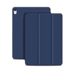 iPad Air 2020/2022/2024 / Pro 11 2018 2in1 Magnet Tri-Fold Litchi Fodral Blå Blue Blå