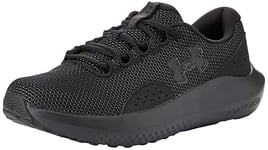 Under Armour UA W Charged Surge 4 Chaussures de sport pour femmes, baskets légères et respirantes, noir/noir/noir