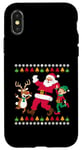 Coque pour iPhone X/XS Pull de Noel Idée de Christmas Pere Noel Pain D'epice Noel