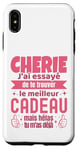 Coque pour iPhone XS Max Cadeau Original Chérie Saint Valentin Amour Couple Humour