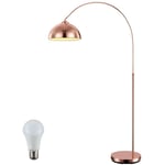 Etc-shop - Arc led lampadaire lampadaire cuivre couleur éclairage pédale interrupteur hauteur réglable salon chambre salle à manger