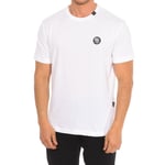 Plein Sport TIPS404 Mens short sleeve t-shirt - White material_cotton - Size Small