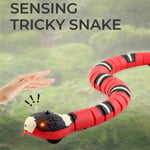 Smart Sensing Snake Cat Toys Elektriska Interaktiva Leksaker För Katter USB Laddning Katt Tillbehör För Husdjur Hundar Spel Leksak