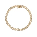 CAROLINA GYNNING Sparkling ellipse mini T-armband 16,5cm Guld