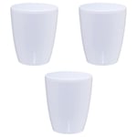 Lot de 3 pots pour orchidées avec réserve d'eau - Orchidea blanc 2 litres