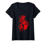 Womens Mortal Kombat Klassic Arcade Game V-Neck T-Shirt