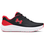 Under Armour Ua W Charged Surge 4 Running Shoe Girl's, Black Racer Red Racer Red, 2.5 UK