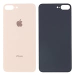 VITRE ARRIERE COMPATIBLE AVEC ADHESIF POUR APPLE IPHONE 8 PLUS GOLD OR