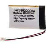 Batterie compatible avec Garmin Approach S6 (240mAh, 3,7V, Li-polymère) - Vhbw