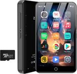 Lecteur Mp3 Mp4 De 80 Go Avec Bluetooth Et Wlan,Écran Tactile 4 Pouces,Avec Spotify,Lecteur De Musique En Streaming Android Avec Audible,Lecteur Walkman Numérique Portable Hi-Fi¿Noir¿