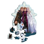 Trefl Bois : Frozen, La Reine des Neiges bien-aimée-50 Pièces, Wooden Puzzle, Formes irrégulières, 10 Figurines, pour Enfants à partir de 5 Ans, 20283, Multicolor