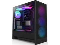 Nzxt H5 Flow Rgb (2024) Midi Tower Case With Window Black