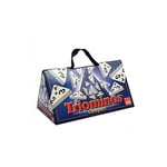 Goliath - Triominos Compact - Jeu de Puzzle Stratégique et de Réflexion - Plaisir Intergénérationnel - Jeu de Dominos Triangulaires - Version Compact Facile à Transporter - 2 à 4 joueurs